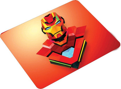 ADITI Designs Red ironman on Red theme Non Slip Base Mousepad(Red)