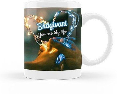 GNS I Love You Bhagwant Romantic Wish 101 Ceramic Coffee Mug(330 ml)