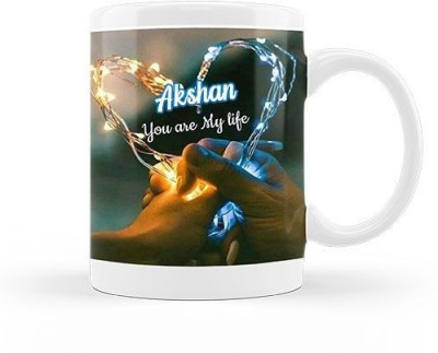 GNS I Love You Akshan Romantic Wish 101 Ceramic Coffee Mug(330 ml)