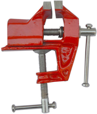 Scorpion Table Vice Clamp Type Fixed Base Baby Vice- Cast Iron(50 mm, Red) Multi Vise Tool