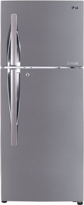 LG 260 L Frost Free Double Door Top Mount 3 Star Convertible Refrigerator(Shiny Steel, GL-T292RPZX)