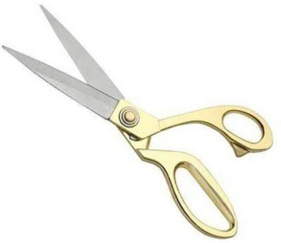 SBTs Exclusive Brass 9 inc Scissors Scissors(Set of 1, Golden, Silver)