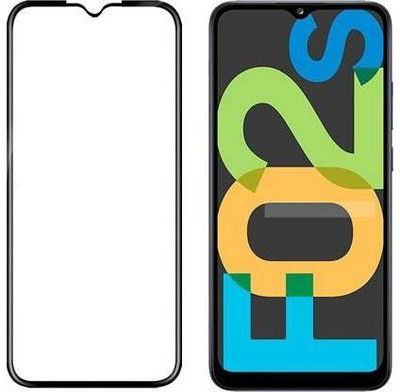 Caseline Edge To Edge Tempered Glass for Samsung Galaxy F02S(Pack of 1)