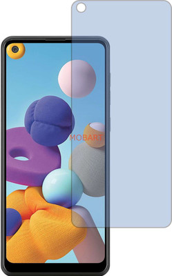 MOBART Tempered Glass Guard for SAMSUNG GALAXY A21 (Impossible AntiBlue Light)(Pack of 1)