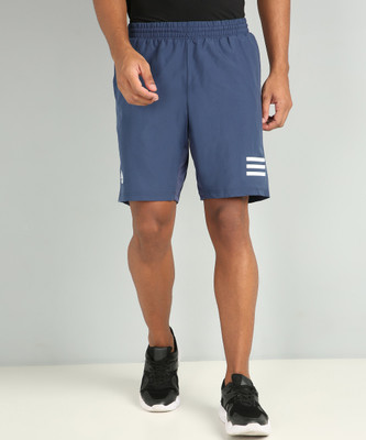 ADIDAS Men Striped Sports Shorts | ADIDAS Striped Men Black Sports Shorts