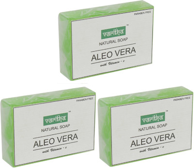 Varitha Natural Soap Aleo Vera Pack of 1(3 x 100 g)