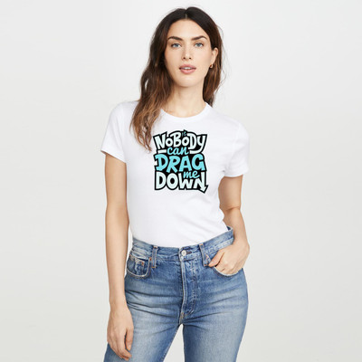 TheFreedomStore Graphic Print Women Round Neck White T-Shirt