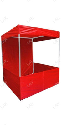 lak Canopy Foldable Marketing Tent for Advertisement Branding Promotion (4x4x7ft, Red) Tent - For 5 Person(Red)
