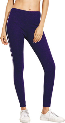 DTR FASHION Striped Women Blue Tights