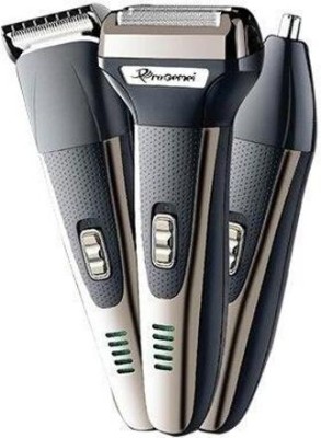 Gmeey Multi Purpose 3 in 1 Gm 598 Nose, Ear and Hair Shaver Cutting Trimmer Trimmer 60 min  Runtime 4 Length Settings(Multicolor)