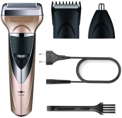 Gmeey Electric Three-in-One Gm 6566 Rechargeable Nose, Ear and Hair Shaver and Trimmer Set Trimmer 60 min  Runtime 4 Length Settings(Multicolor)