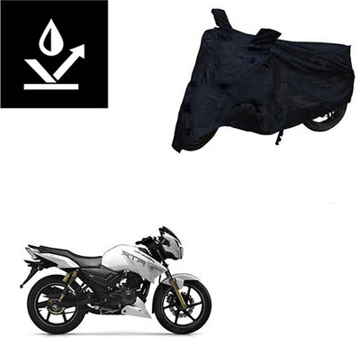 saanvi Two Wheeler Cover for TVS(Apache RTR 180, Black)