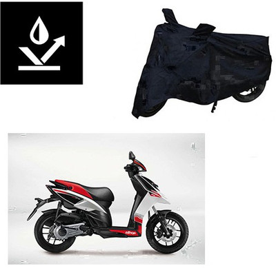 saanvi Two Wheeler Cover for Aprilia(SR 125, Black)