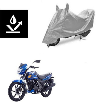 Atulit enterprises Two Wheeler Cover for TVS(Flame SR125, Silver)