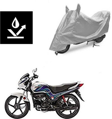 saanvi Two Wheeler Cover for Hero(Passion Pro TR, Silver)