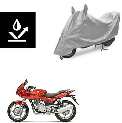 Atulit enterprises Two Wheeler Cover for Bajaj(Pulsar 220 DTS-i, Silver)