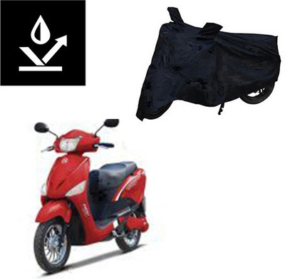 saanvi Two Wheeler Cover for Hero(E Scoot, Black)