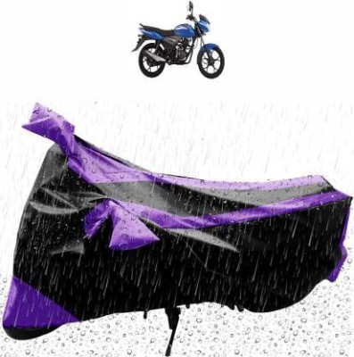 Bull Rider Waterproof Two Wheeler Cover for Bajaj(Discover 125 DTS-i, Purple)