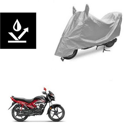 Feel heaven Two Wheeler Cover for Honda(Dream Yuga, Silver)