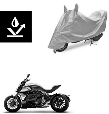 Feel heaven Two Wheeler Cover for Ducati(Diavel, Silver)