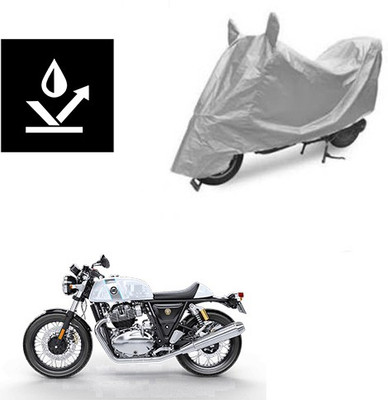 Feel heaven Two Wheeler Cover for Royal Enfield(Continental GT, Silver)