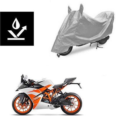 Feel heaven Two Wheeler Cover for KTM(Duke 200, Silver)