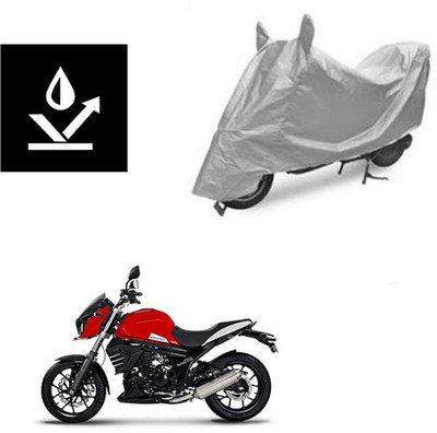 Atulit enterprises Two Wheeler Cover for Mahindra(Mojo, Silver)