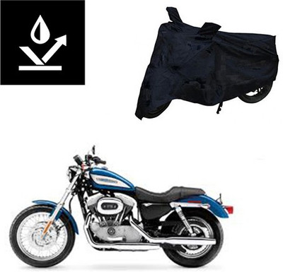 Feel heaven Two Wheeler Cover for Harley Davidson(XL 883, Black)