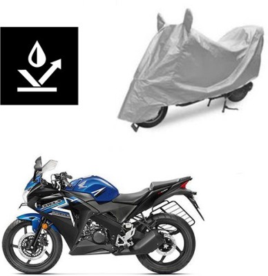 Atulit enterprises Waterproof Two Wheeler Cover for Honda(CBR 150R, Silver)