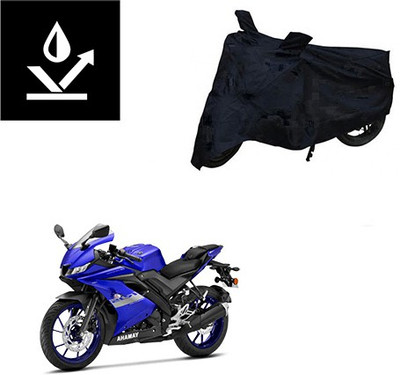 saanvi Two Wheeler Cover for Yamaha(R15 V3, Black)