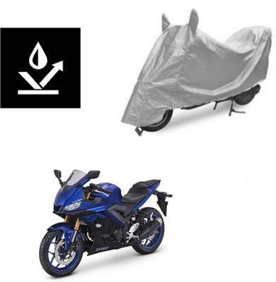 Feel heaven Two Wheeler Cover for Yamaha(YZF R25, Silver)