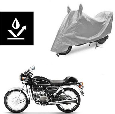 saanvi Two Wheeler Cover for Hero(Splendor Pro Classic, Silver)