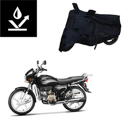 saanvi Two Wheeler Cover for Hero(Splendor Plus, Black)