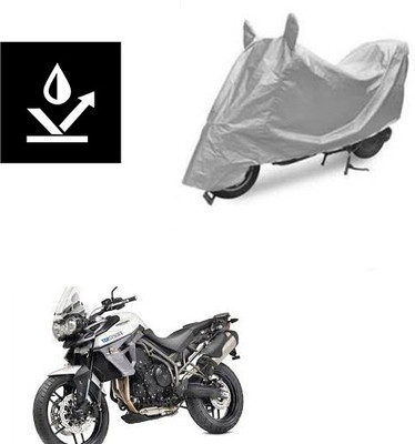 Feel heaven Two Wheeler Cover for Triumph(Tiger 800 XR, Silver)