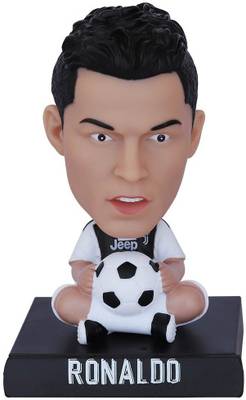 Relicon Cristiano Ronaldo CR7 Bobble Head with Mobile Holder (Design-1) Football Sports Action Figure Toys Collectible Showpiece for Car Dashboard | Office Workstation Desk Table Top