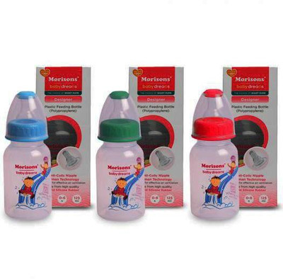 Morison Designer Bbay Feeding Bottle 125 ml - 125 ml(Multicolor)