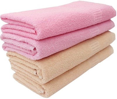 VORDVIGO Cotton 350 GSM Bath Towel Set(Pack of 4)