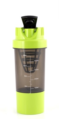 HAANS Shakergreen_esolznew 500 ml Shaker(Pack of 1, Green, Plastic)