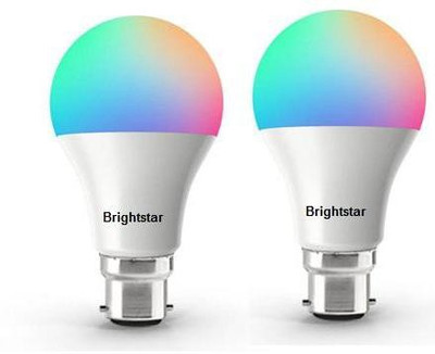 Brightstar 9 W Basic Round B22 LED Bulb(Red, Blue, Pink, Pack of 2)