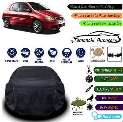 Tamanchi Autocare Car Cover For Tata Indigo(Black)