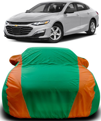 Gavya Car Cover For Chevrolet Cruze (With Mirror Pockets)(Green, Orange)
