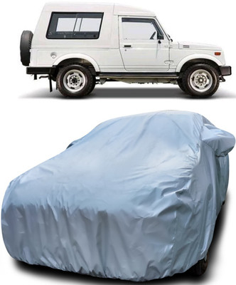 Gavya Car Cover For Maruti Suzuki Gypsy MG-410 (With Mirror Pockets)(Silver)