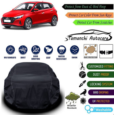 Tamanchi Autocare Car Cover For Mahindra i20(Black)