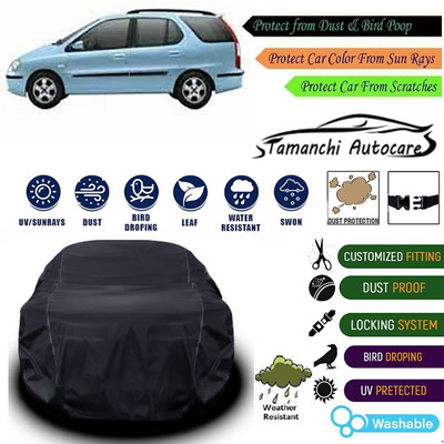 Tamanchi Autocare Car Cover For Tata Indigo Marina(Black)