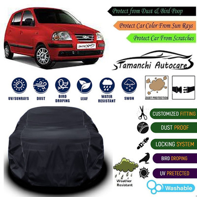 Tamanchi Autocare Car Cover For Hyundai Santro Xing(Black)