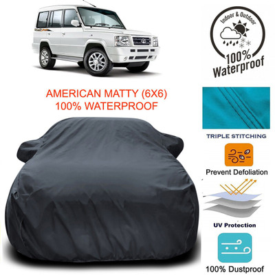 APNEK Car Cover For Tata Sumo (With Mirror Pockets)(Grey)