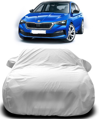 Elegance Car Cover For Skoda Fabia (With Mirror Pockets)(Silver)