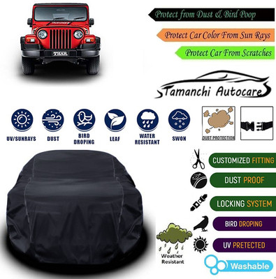 Tamanchi Autocare Car Cover For Mahindra Universal For Car(Black)