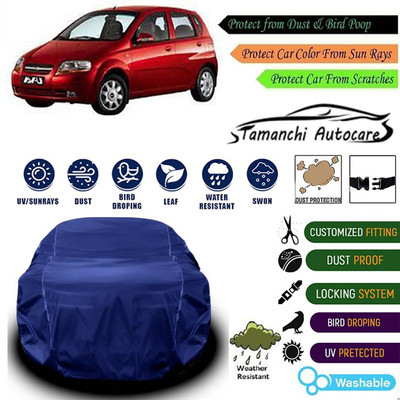 Tamanchi Autocare Car Cover For Chevrolet Aveo Uva(Blue)