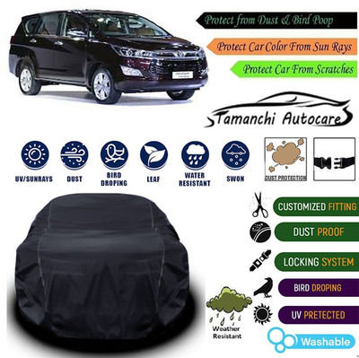 Tamanchi Autocare Car Cover For Toyota Innova Crysta(Black)